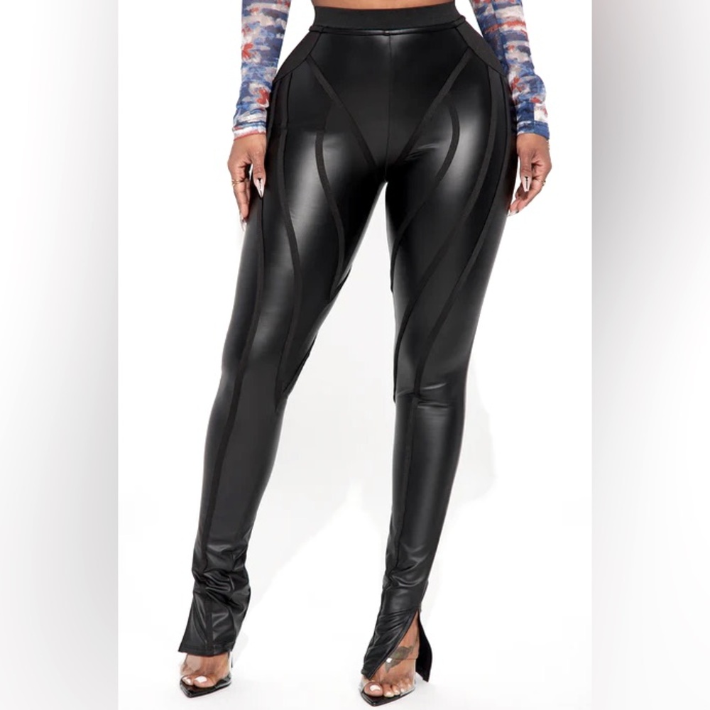 Do It Black Leather Leggings NEW 🏷️